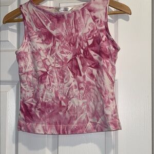 Iceberg Pink Tie-Dye SportTank Top